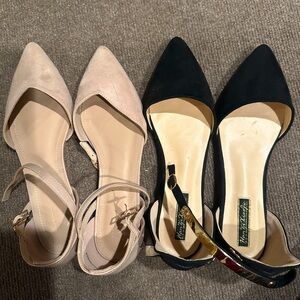TWO PAIR BUNDLE Pointed Toe Flats
